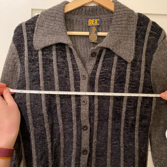 *90s* Dex Cropped Cardigan Size L - Picture 6 of 6